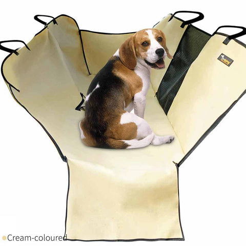Darrahopens Pet Care > Dog Supplies Ondoing Cargo Pet Car Boot Back Seat Cover Rear Dog Waterproof Protector Liner Mat Pad Cream