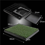 darrahopens Pet Care > Dog Supplies Paw Mate Pet Dog Potty Tray Training Toilet 63cm x 50cm + 1 Grass Mat