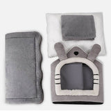 Darrahopens Pet Care > Dog Supplies Small Dog House Bed Portable Cat Bed Removable Cushion Cat Cave, Foldable  Pets Puppy Kitten Rabbit
