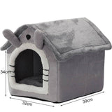 Darrahopens Pet Care > Dog Supplies Small Dog House Bed Portable Cat Bed Removable Cushion Cat Cave, Foldable  Pets Puppy Kitten Rabbit