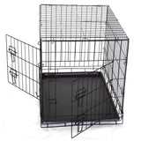 Darrahopens Pet Care > Dog Supplies YES4PETS 30' Collapsible Metal Dog Rabbit Crate Cage Cat Carrier With Divider