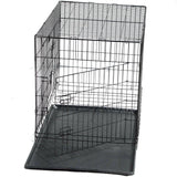 Darrahopens Pet Care > Dog Supplies YES4PETS 30' Collapsible Metal Dog Rabbit Crate Cage Cat Carrier With Divider
