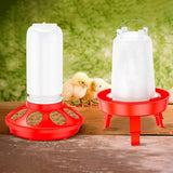 Darrahopens Pet Care > Farm Supplies > Farm Equipment 1L Chick Food Feeder and 1.5L Chicken Water Feeder Kit for Chick Aviaries