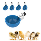 Darrahopens Pet Care > Farm Supplies > Farm Equipment 5Pcs Automatic Chicken Waterer Cups Water Feeder for Chicks Duck Goose Orange
