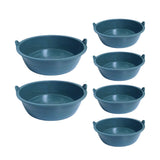 Darrahopens Pet Care > Farm Supplies > Farm Equipment Chicken Feeding Basin 6pcs Plastic Breeding Trough Bowl Farm Feeder Container