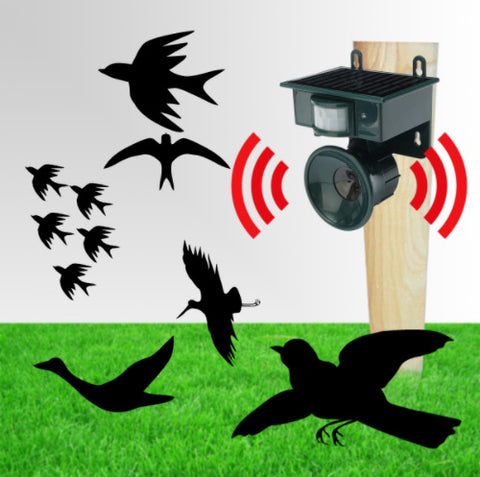 Darrahopens Pet Care > Farm Supplies > Farm Equipment Dark Green Solar Powered Ultrasonic Animal Repeller - Motion Activated Outdoor Pest Deterrent for Garden