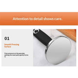 Darrahopens Pet Care > Farm Supplies > Farm Equipment Meat Pounder Tenderizer, Stainless Steel Kitchen Meat Tenderizer Hammer, Round Chicken Flattener Tool with Comfortable-Grip Handle for Flattening Cutlets and Tenderizing Meat