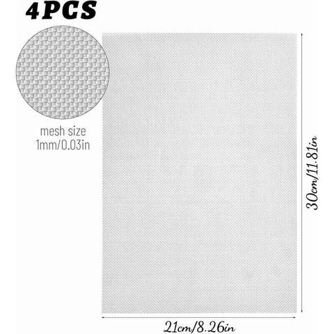4 Pack Steel Mesh Fence, 30 cm