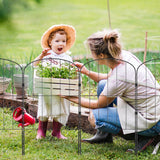 Darrahopens Pet Care > Farm Supplies > Fencing VEVOR Garden Fence, No Dig Fence 61 x 33 cm Animal Barrier Fence, Underground Decorative Garden Fencing with 5.08 cm Spike Spacing, Metal Dog Fence for the Yard and Outdoor Patio, 28 Pack