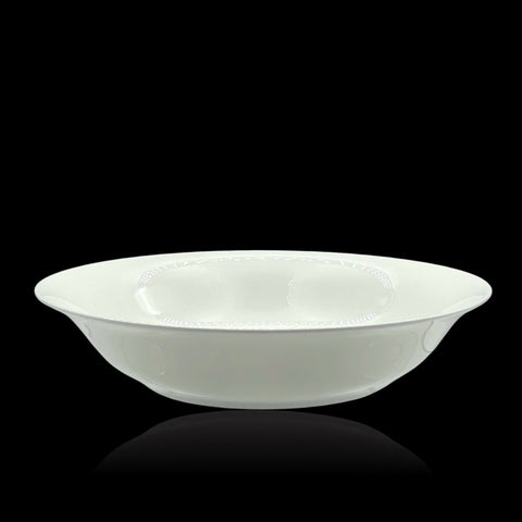 Darrahopens Pet Care > Farm Supplies > Pet ID Tags bulk 18 White Bone China Round Bowl 26x7cm