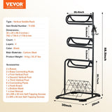 Darrahopens Pet Care > Farm Supplies > Pet ID Tags VEVOR Freestanding Saddle Stand, 30 x 30 x 68.5 in, 3 Tiers Saddle Rack, Heavy Duty Saddle Blanket Holder with Removable & Rotating Tiers, English & Western Saddle Rack for Tack Room Organization