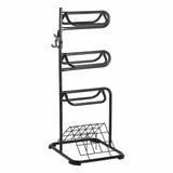 Darrahopens Pet Care > Farm Supplies > Pet ID Tags VEVOR Freestanding Saddle Stand, 30 x 30 x 68.5 in, 3 Tiers Saddle Rack, Heavy Duty Saddle Blanket Holder with Removable & Rotating Tiers, English & Western Saddle Rack for Tack Room Organization