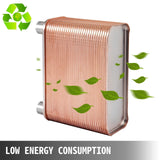 Darrahopens Pet Care > Pest Control > Animal Traps VEVOR Heat Exchanger 3"x7.5" 60 Plates Brazed Plate Heat Exchanger 316L 1/2" BSP FPT Heat Exchanger EATB12 Beer Wort Chiller for Hydronic Heating
