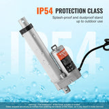 Darrahopens Pet Care > Pest Control > Animal Traps VEVOR Linear Actuator 12V, 4 Inch High Load 330lbs/1500N Linear Actuator, 0.19"/s Linear Motion Actuator with Mounting Bracket and IP54 Protection