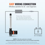 Darrahopens Pet Care > Pest Control > Animal Traps VEVOR Linear Actuator 12V, 8 Inch Heavy Duty 1320lbs/6000N Linear Actuator, 0.19"/s Linear Motion Actuator with Mounting Bracket & IP44 Protection for Electric Door Industrial Machinery Vessels Cargo