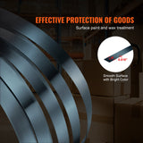 Darrahopens Pet Care > Pest Control > Animal Traps VEVOR Packaging Steel Strapping Roll, 500 m Length x 19 mm Width x 0.55 mm Thickness, 770 kg Break Strength, Heavy Duty Banding Pallet Strap Coil, Portable Strong Banding Packing Metal Straps, Black