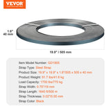 Darrahopens Pet Care > Pest Control > Animal Traps VEVOR Packaging Steel Strapping Roll, 500 m Length x 19 mm Width x 0.55 mm Thickness, 770 kg Break Strength, Heavy Duty Banding Pallet Strap Coil, Portable Strong Banding Packing Metal Straps, Black