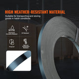 Darrahopens Pet Care > Pest Control > Animal Traps VEVOR Packaging Steel Strapping Roll, 500 m Length x 19 mm Width x 0.55 mm Thickness, 770 kg Break Strength, Heavy Duty Banding Pallet Strap Coil, Portable Strong Banding Packing Metal Straps, Black