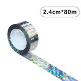 Darrahopens Pet Care > Pest Control > Household Insect Repellents 80m Reflective Bird Repellent Tape Double-Sided Flash Ribbon for Garden and Orchard