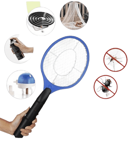 Darrahopens Pet Care > Pest Control > Household Insect Repellents BUG ZAPPER RACKET Fly Mosquito Pest Swatter Net Racquet Electric Insect Killer