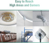 Darrahopens Pet Care > Pest Control > Household Insect Repellents Telescopic Feather Duster - Extendable up to 280 cm - Feather Ball & Dusting Brush - Microfiber - Reach High Ceilings Without a Ladder