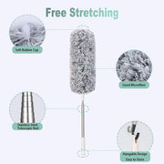 Darrahopens Pet Care > Pest Control > Household Insect Repellents Telescopic Feather Duster - Extendable up to 280 cm - Feather Ball & Dusting Brush - Microfiber - Reach High Ceilings Without a Ladder