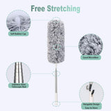Darrahopens Pet Care > Pest Control > Household Insect Repellents Telescopic Feather Duster - Extendable up to 280 cm - Feather Ball & Dusting Brush - Microfiber - Reach High Ceilings Without a Ladder
