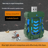 Darrahopens Pet Care > Pest Control > Household Insect Repellents White Portable USB Mosquito Repellent Heater - Electric Mosquito Killer with Blue Light Lure - Smart Thermostatic for Indoor & Outdoor Use - Non-Toxic & Silent