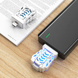 Darrahopens Pet Care > Pest Control > Household Insect Repellents White Portable USB Mosquito Repellent Heater - Electric Mosquito Killer with Blue Light Lure - Smart Thermostatic for Indoor & Outdoor Use - Non-Toxic & Silent