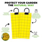 Darrahopens Pet Care > Pest Control SAS Pest Control 120PCE Aphid Glue Sheets With Hooks Biodegradable Waterproof