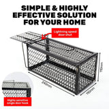 Darrahopens Pet Care > Pest Control SAS Pest Control 12PCE Rat Trap Metal Cage Reusable Indoor Outdoor Use 24cm