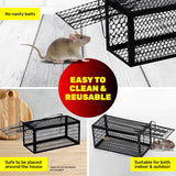 Darrahopens Pet Care > Pest Control SAS Pest Control 12PCE Rat Trap Metal Cage Reusable Indoor Outdoor Use 24cm