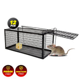 Darrahopens Pet Care > Pest Control SAS Pest Control 12PCE Rat Trap Metal Cage Reusable Indoor Outdoor Use 24cm