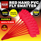 Darrahopens Pet Care > Pest Control SAS Pest Control 144PCE Fly Swatters Flexible Durable Long Handle 44.5cm