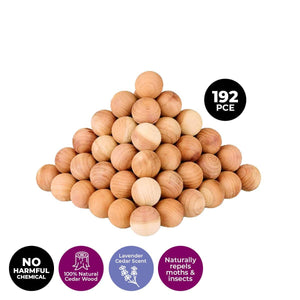 Darrahopens Pet Care > Pest Control SAS Pest Control 192PCE Natural Cedar Mothballs Lavender Scented Repellant
