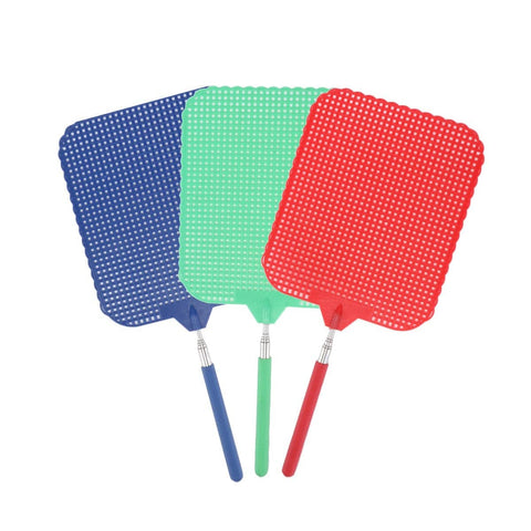 Darrahopens Pet Care > Pest Control SAS Pest Control 24PCE Fly Swatter Extendable Design Foam Grip Handle 35-72cm
