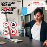 Darrahopens Pet Care > Pest Control SAS Pest Control 24PCE Fly Swatter Extendable Design Foam Grip Handle 35-72cm