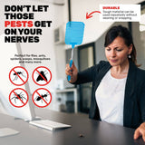 Darrahopens Pet Care > Pest Control SAS Pest Control 24PCE Fly Swatter Extendable Handle Flexible Durable 26-72cm