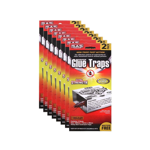 Darrahopens Pet Care > Pest Control SAS Pest Control 48PCE Cockroach Traps Fast Acting Effective 10 x 7.6cm