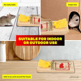 Darrahopens Pet Care > Pest Control SAS Pest Control 48PCE Mice Rodent Traps Wooden Powerful Spring 10cm x 4.5cm
