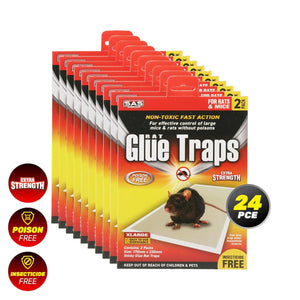 Darrahopens Pet Care > Pest Control SAS Pest Control 48PCE Rat Mice Traps Ready To Use Disposable 17 x 23cm