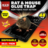 Darrahopens Pet Care > Pest Control SAS Pest Control 48PCE Rat Mouse Traps Ready To Use & Disposable 20.5 x 11cm
