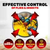 Darrahopens Pet Care > Pest Control SAS Pest Control 48PCE Window Sill Fly/Insect Traps Ready To Use 16.9 x 12cm