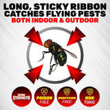 Darrahopens Pet Care > Pest Control SAS Pest Control 96PCE Fly Catcher Outdoor Use Chemical Free Disposable