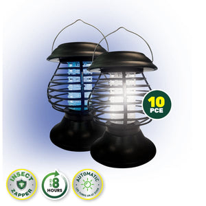 Darrahopens Pet Care > Pest Control SAS Pest Control Solar LED Light/Insect Zapper Lanterns Recharging Battery