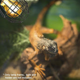 Darrahopens Pet Care > Reptile & Amphibian Supplies > Reptile & Amphibian Habitat Heating & Lighting Reptile Heat Lamp Cover, Reptile Heat Lamp Shade - Wire Reptile Heater Guard, Anti-Scald Lamp Mesh Cover For Terrarium