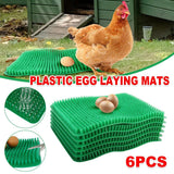 Darrahopens Pet Care > Reptile & Amphibian Supplies > Reptile & Amphibian Habitats 6PCS Egg Laying Box Mat Plastic Chicken Nest Grass Pad Imitation Grass Gasket