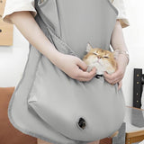 Darrahopens Pet Care > Reptile & Amphibian Supplies > Reptile & Amphibian Habitats Cat Carrying Apron Non Stick Hair Kangaroo Pouch Pet Grooming Suit Portable