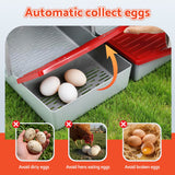 Darrahopens Pet Care > Reptile & Amphibian Supplies > Reptile & Amphibian Habitats i.Pet Chicken Nesting Box 3 Hole Roll Away Poultry Hen Laying Egg Hutch Red