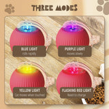 Darrahopens Pet Care > Toys > Cat Toys 2 pcs 360° Smart Automatic Rolling Pet Ball, Rechargeable Irregular Movement for Cats & Dogs, Red